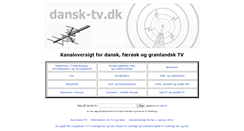 Desktop Screenshot of dansk-tv.dk