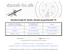 Tablet Screenshot of dansk-tv.dk